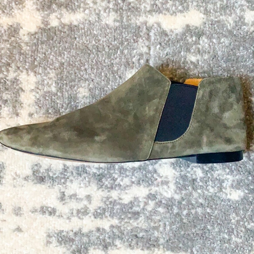 CYNTHIA ROWLEY Olive Chelsea Booties